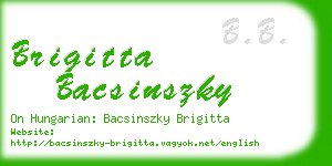 brigitta bacsinszky business card